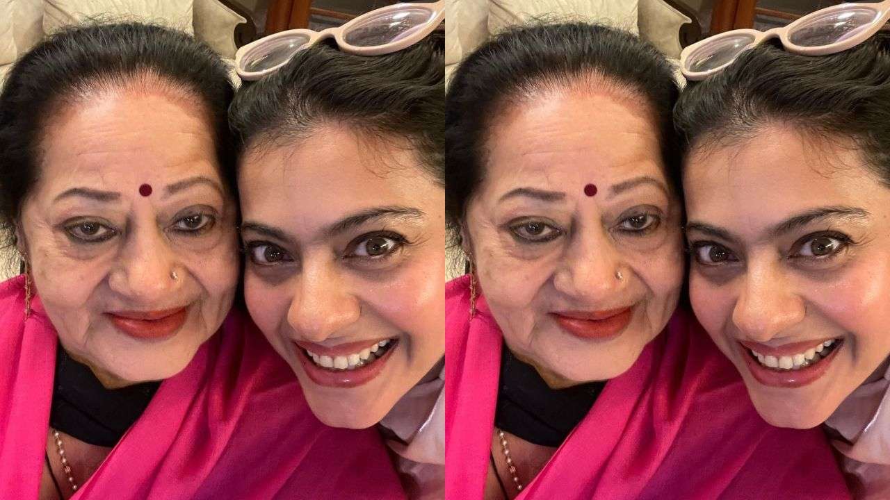 Kajol with her sweet Sasu maa