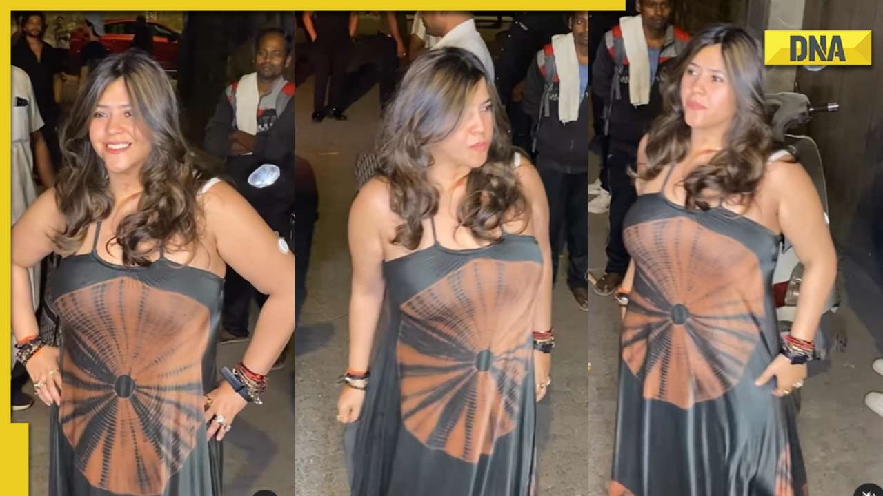 1280px x 720px - Ekta Kapoor brutally trolled for wearing 'uncomfortable' satin dress,  netizens say 'we can donate her clothes'