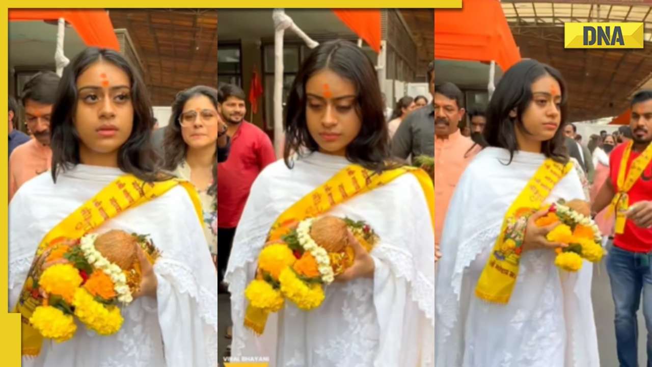 Nysa Devgan dons salwar suit as she visits Siddhivinayak temple with mom Kajol, netizens say 'Poo bani Parvati'