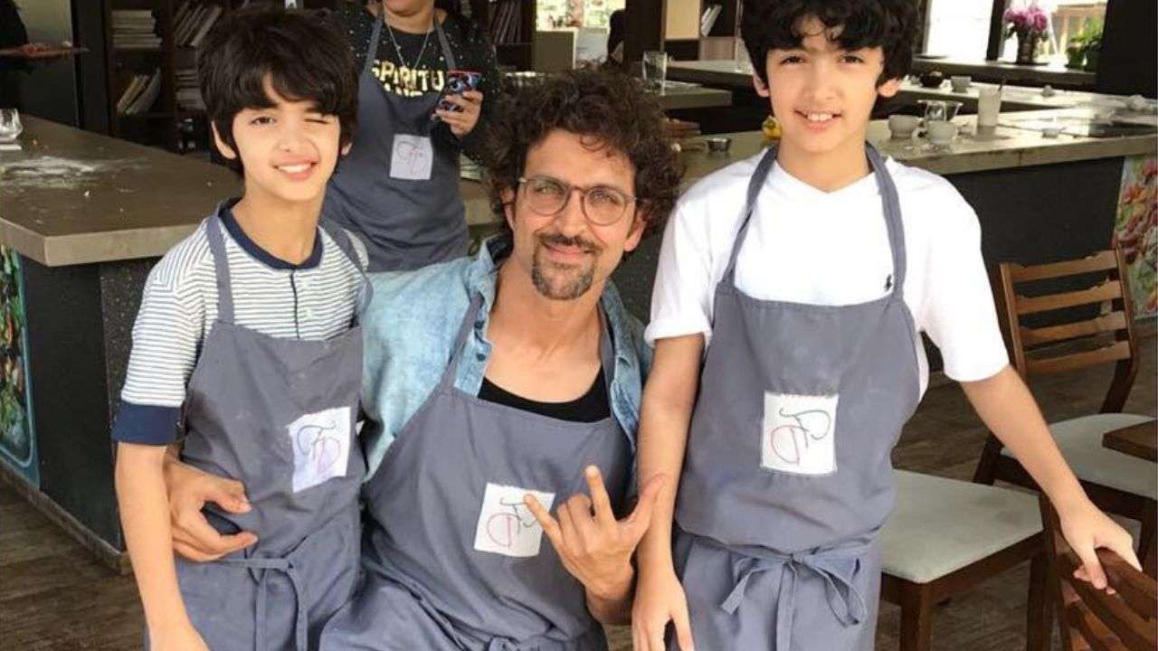 Two little chefs with Masterchef Hrithik Roshan