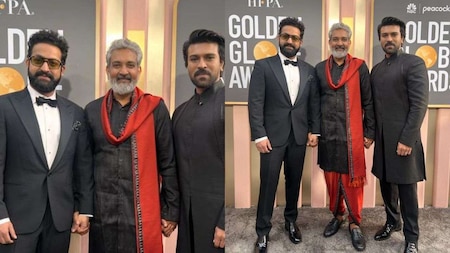 Ram Charan-Rajamouli-Jr NTR owing the red carpet with style