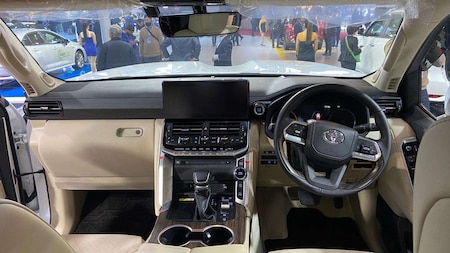 The Toyota Land Cruiser 300 is fully loaded with all the latest technology and comforts inside the cabin.