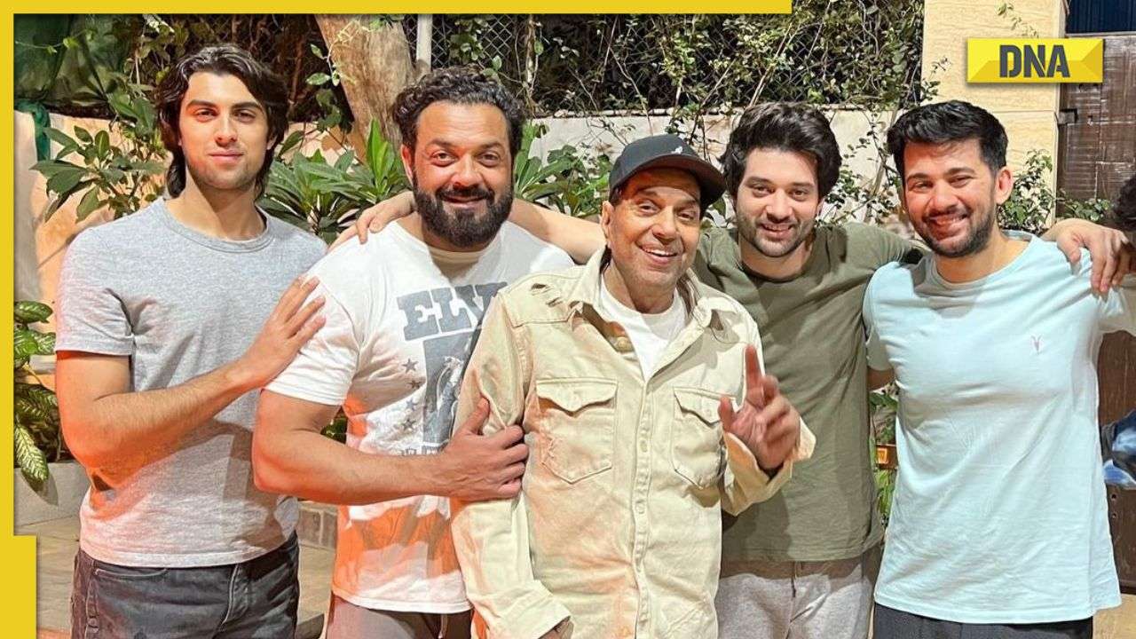 Dharmendra celebrates Lohri with son Bobby Deol, grandsons Aryaman, Karan, Rajveer; netizens call them 'best family'