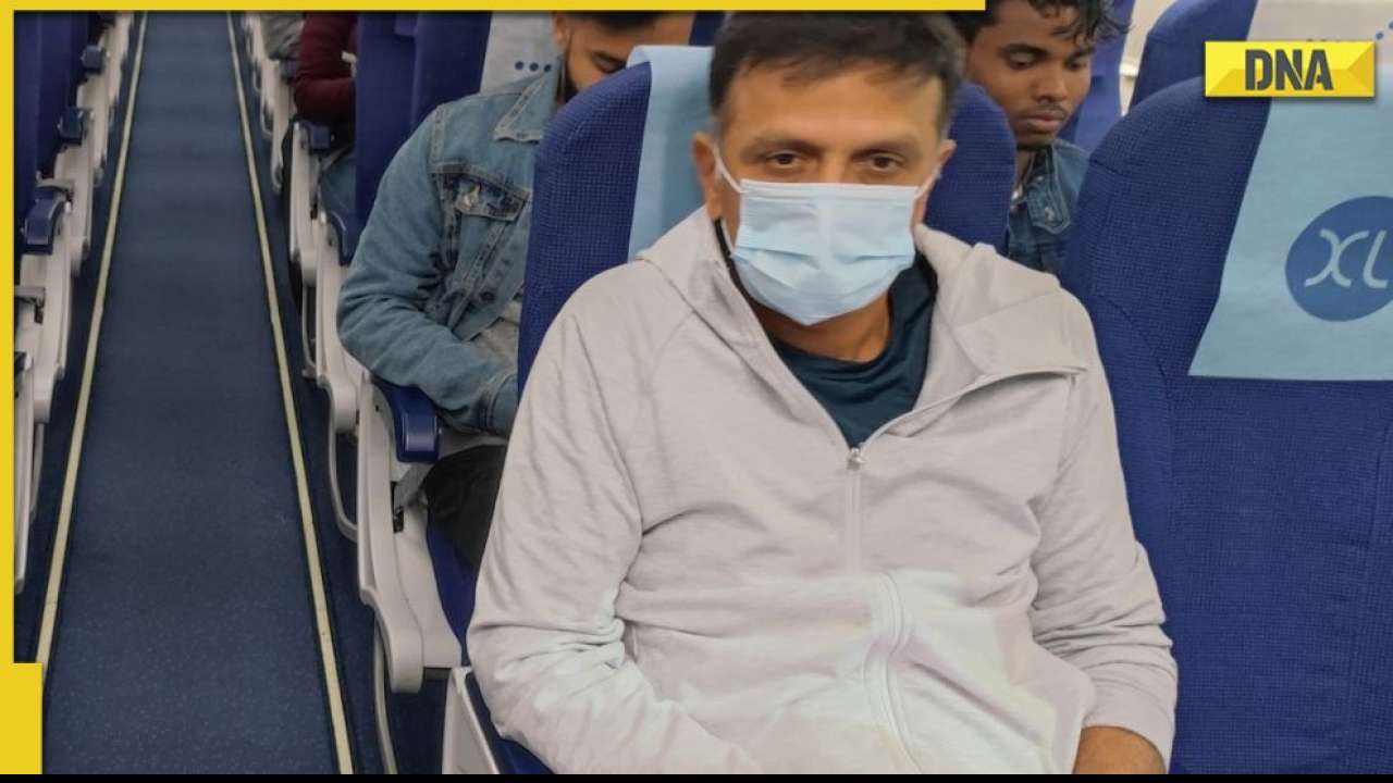 Team India Head Coach Rahul Dravid leaves for home after falling ill, spotted on Bengaluru-bound flight