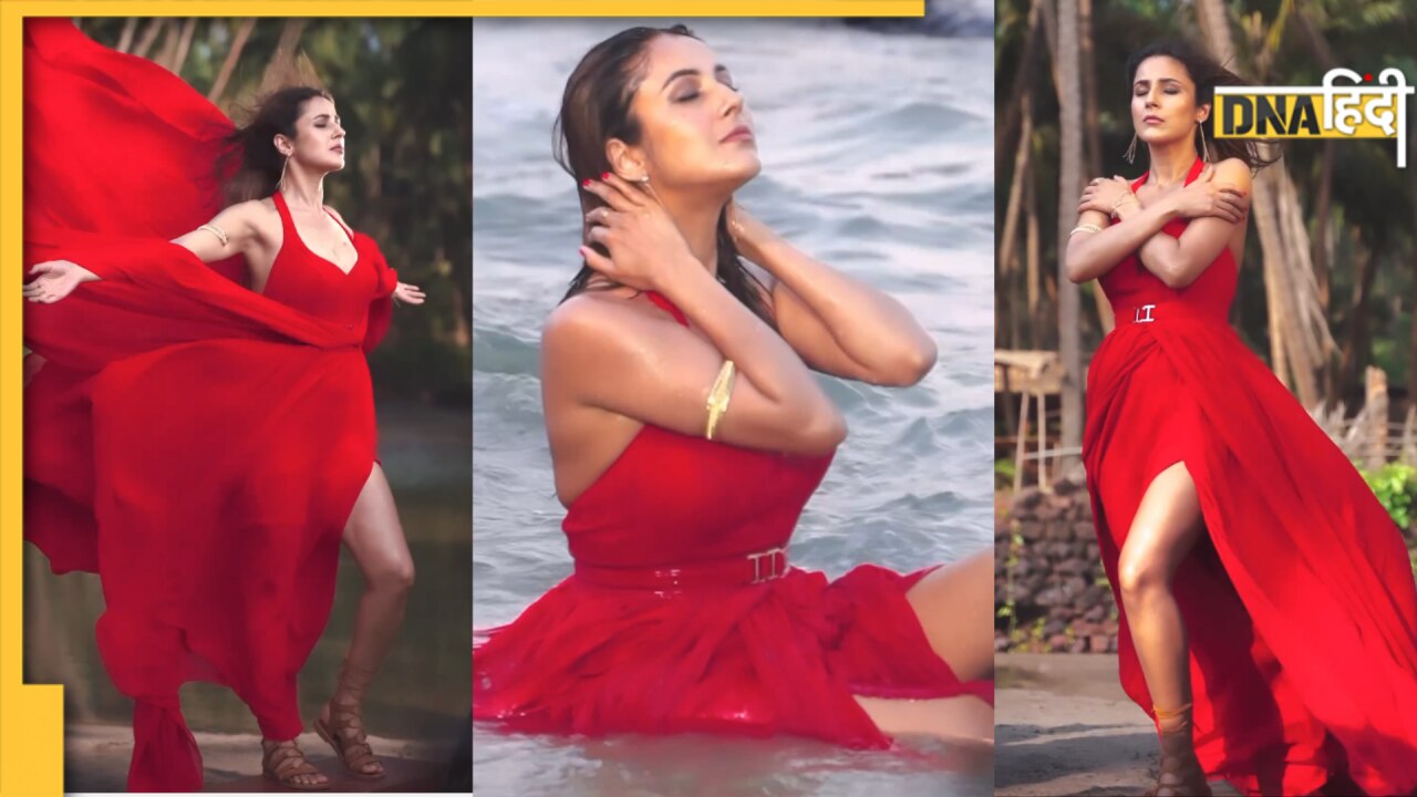 Shehnaaz Gill को रेड ड्रेस में देख बढ़ गईं फैंस के दिलों की धड़कन, बेहद हॉट और कातिलाना अंदाज में आईं नजर 
