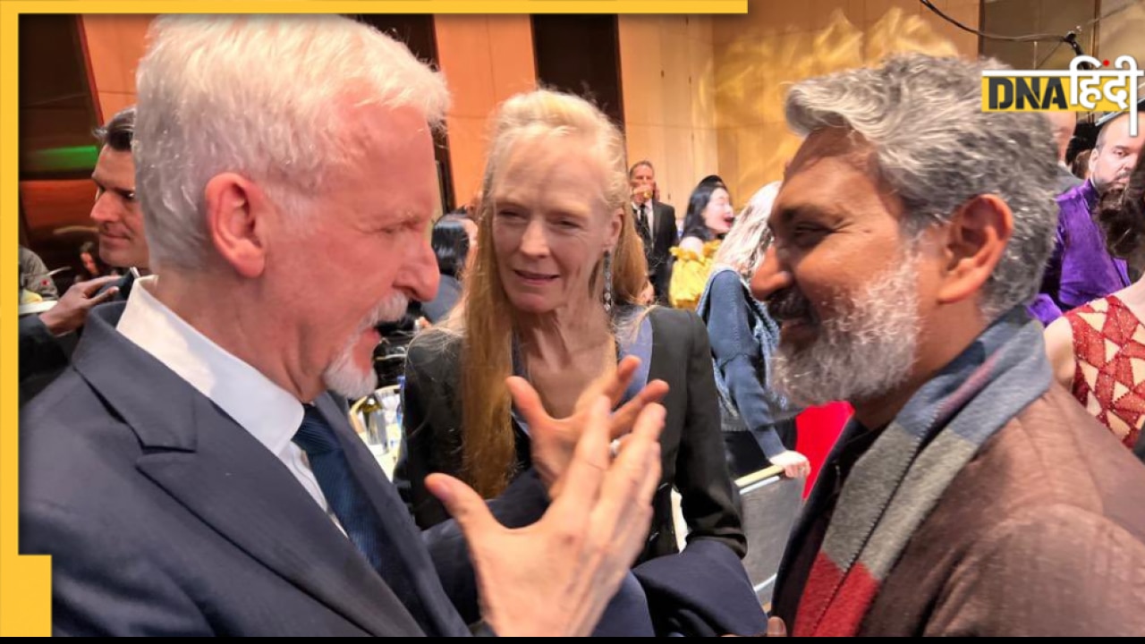 Avatar बनाने वाले भी हुए RRR के दीवाने, सातवें आसमान पर पहुंचे SS Rajamouli, देखें फोटो