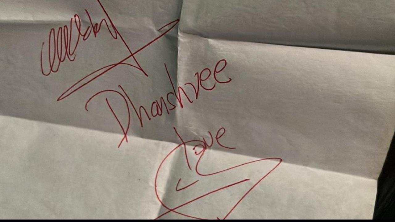 RRR star Autograph For Dhanshree 