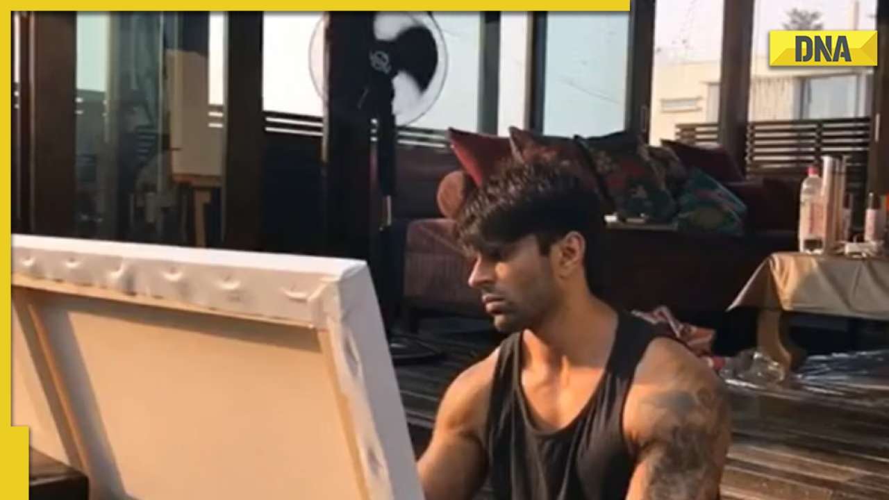 Bipasha Basu and Karan Singh Grover's painting space, yoga spot