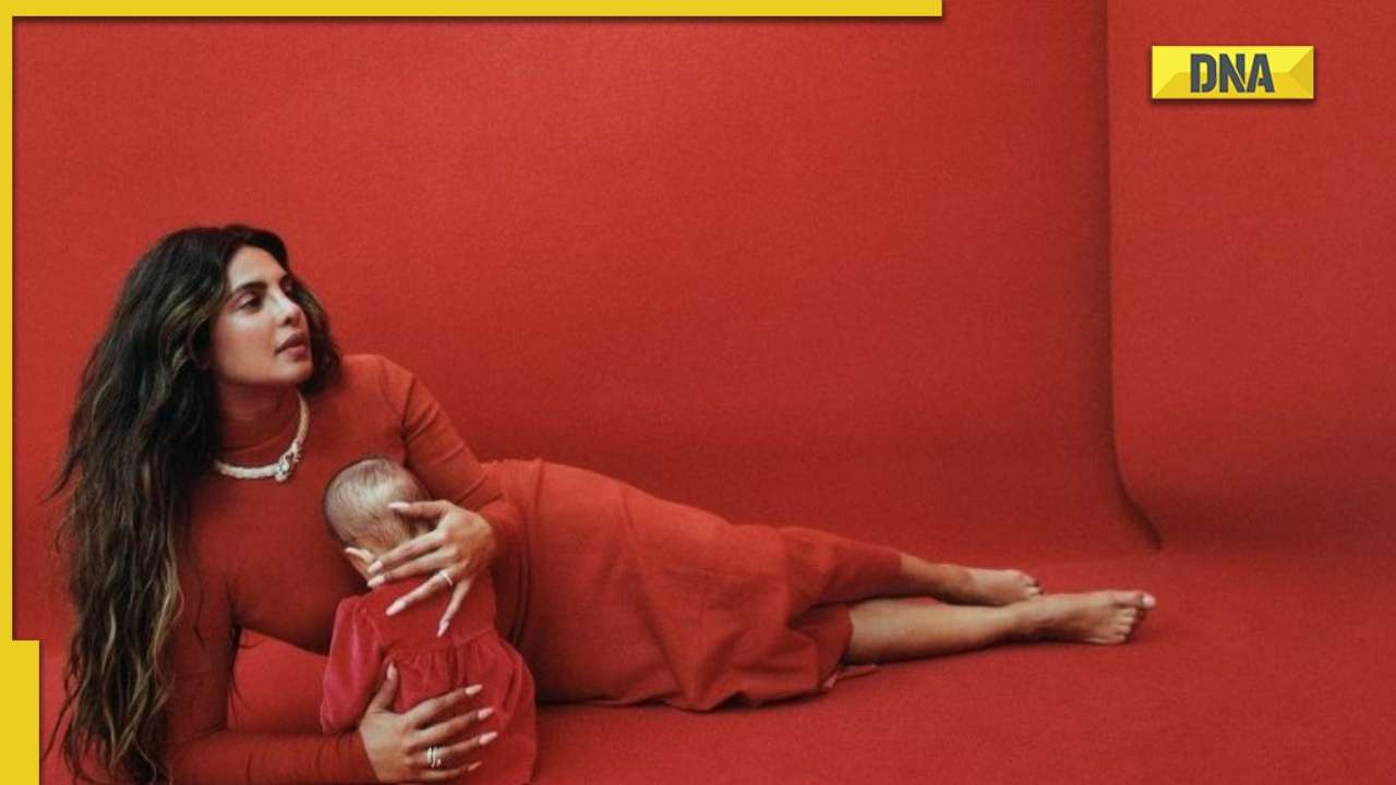 1280px x 720px - Priyanka Chopra twins in red with Malti Marie in their first magazine cover  shoot, talks about 'painful' moments as mom
