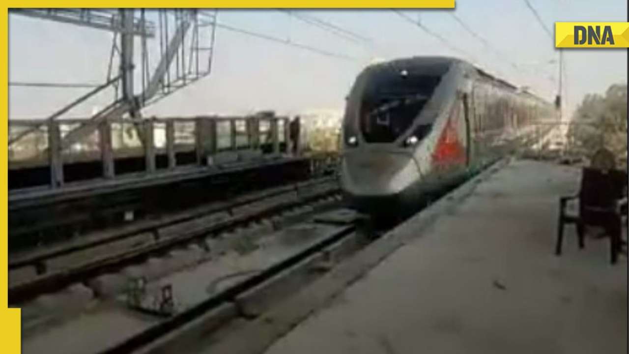 RRTS: India's upcoming fastest train zooms past at 160 kmph on trial run, WATCH video