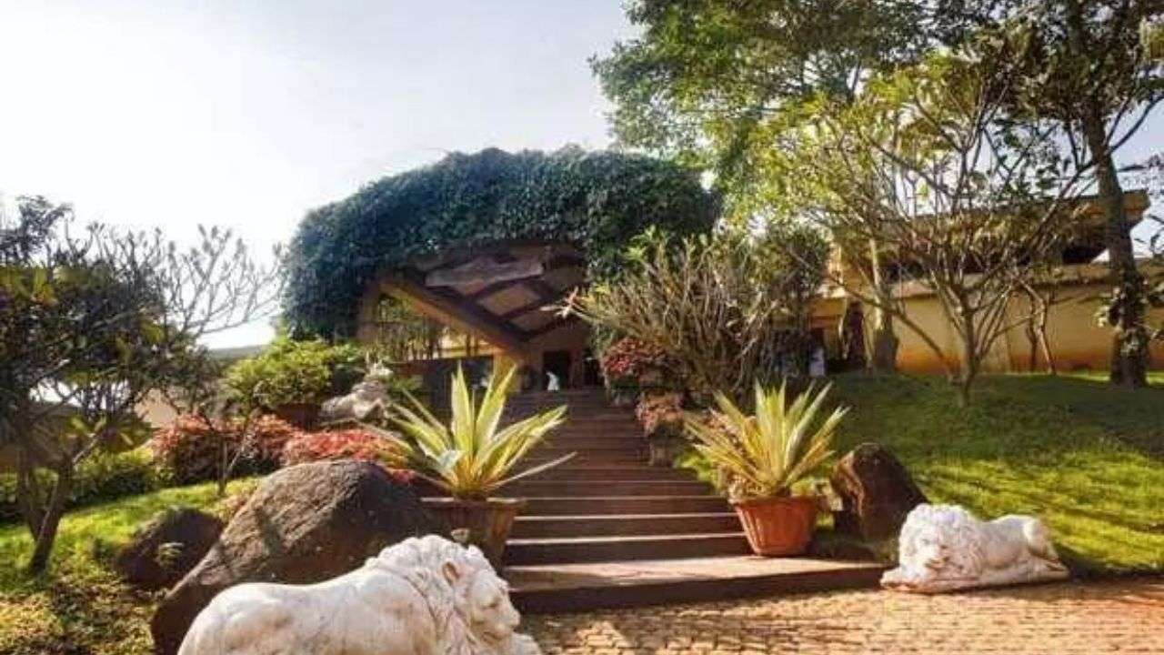 Garden area, windmill and solar energy system