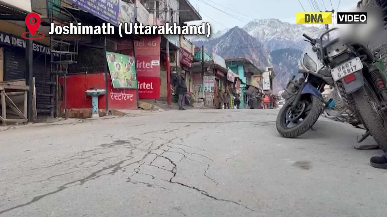 Uttarakhand: Fresh cracks appears on BadrinathHighway passing through Joshimath