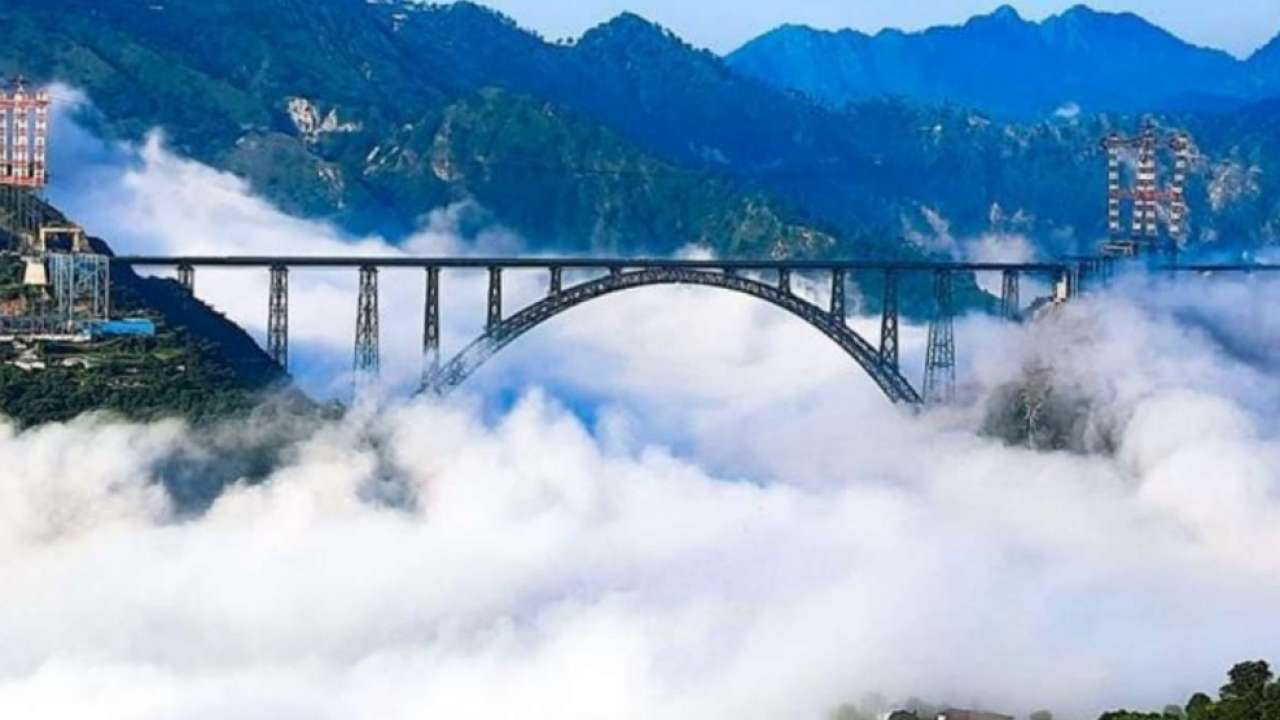 Chenab bridge in Jammu and Kashmir