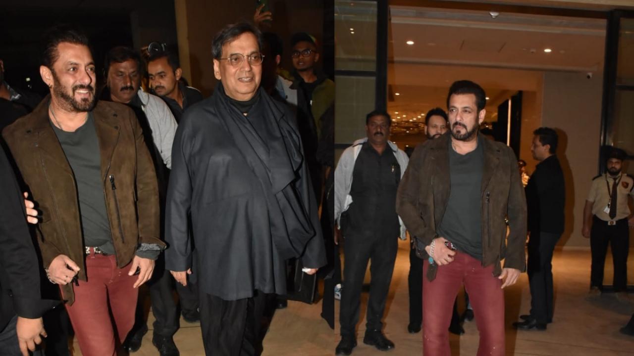 Salman Khan At Subhash Ghai Birthday Party