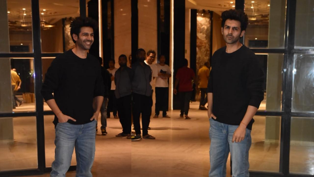 Kartik Aaryan At Subhash Ghai Birthday