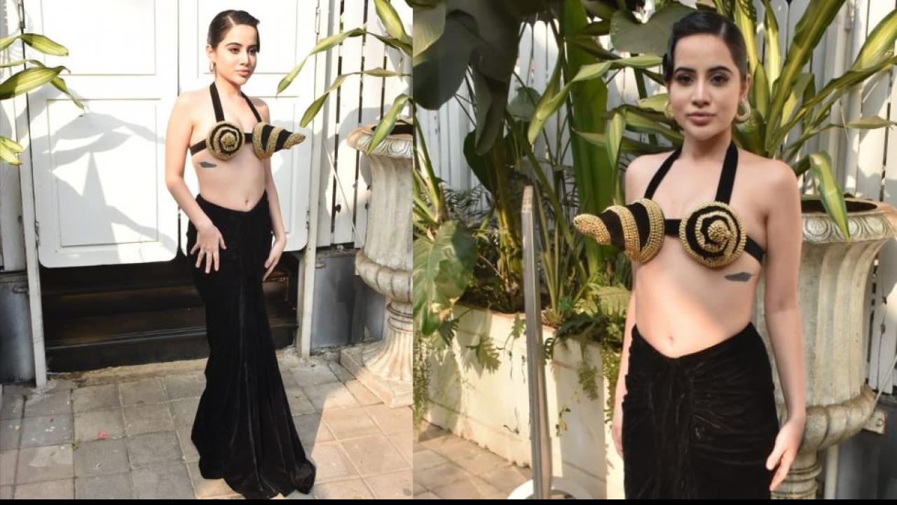 Urfi Javed Made Bralette With Cones