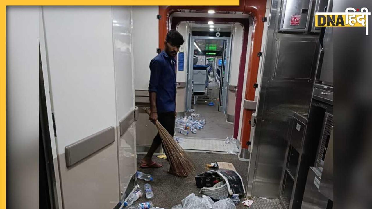 Vande Bharat Train Viral Photo: बुलेट जैसी ट्रेन को भी पैसेंजर्स ने बनाया कूड़ाघर, वायरल फोटो देखकर भड़के लोग