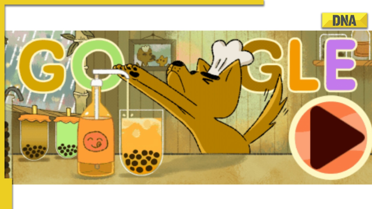 Google Doodle today: Google celebrates bubble tea with interactive doodle;  make your own 'digital bubble tea'