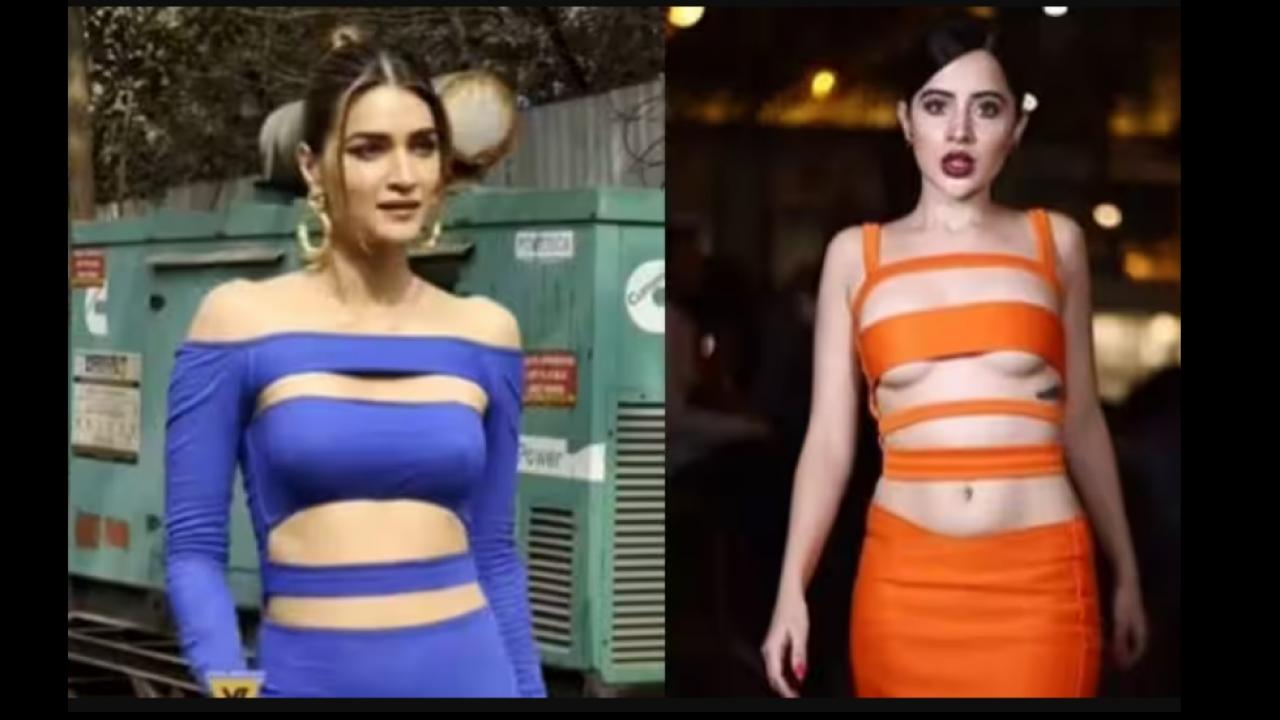 Kriti Sanon Copy Urfi Javed Outfit