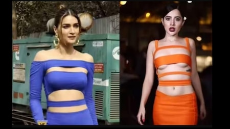 Kriti Sanon Copy Urfi Javed Outfit