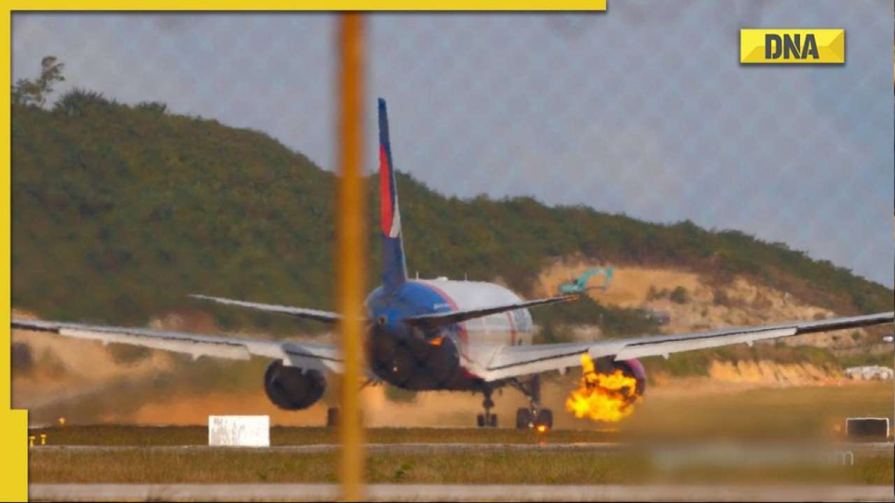 Watch Plane Carrying 300 Passengers Catches Fire During Takeoff