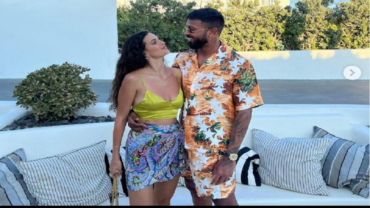 Natasha Stankovic and Hardik Pandya 