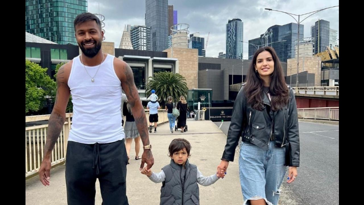 Hardik Pandya, Natasa Stankovic Son