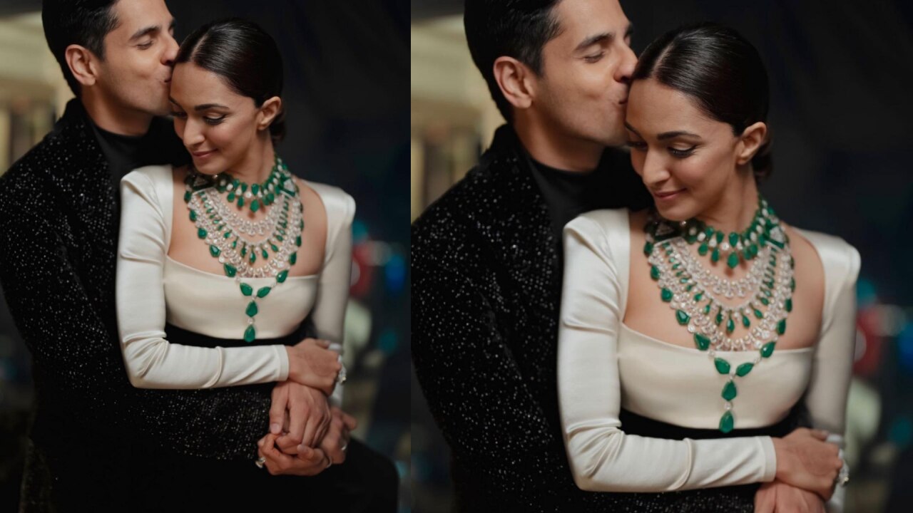 Sidharth Malhotra gives Kiara Advani a sweet kiss 