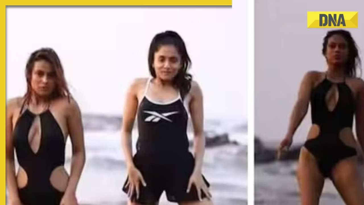 Nia Sharma's sizzling dance moves in black bikini