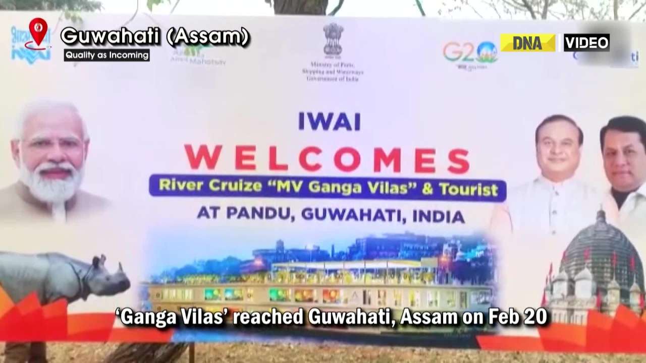 World’s longest river cruise ‘Ganga Vilas’ reaches Assam’s Guwahati 