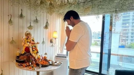 Ganpati Bappa inside Kartik's house