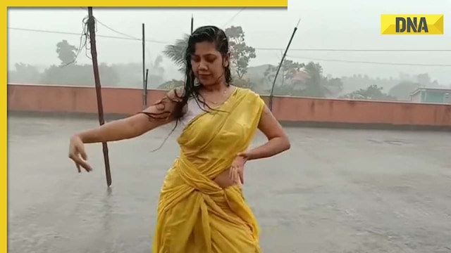Hot Girl Nahta Huva - Viral video: Desi girl in sexy yellow saree raises the mercury with her  dance moves on Tip Tip Barsa Paani