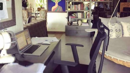 Akshay Kumar-Twinkle Khanna's home office