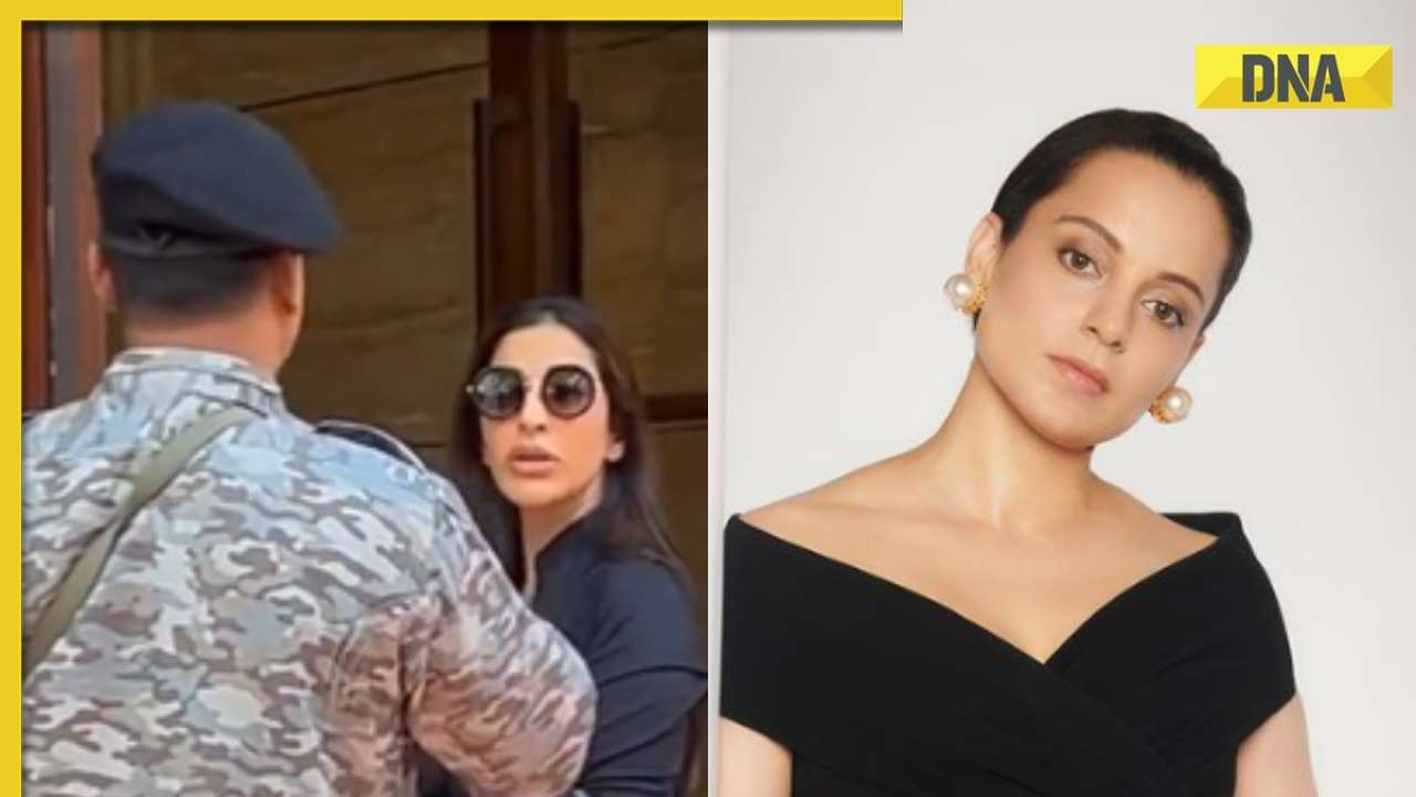 Watch: Sophie Choudry gets into argument with Kangana Ranaut's security guard in viral video