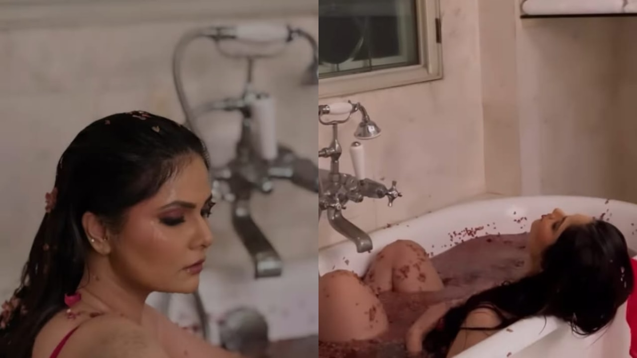 XXX, Gandii Baat actress Aabha Paul shares sexy reels posing in bathtub,  videos go viral