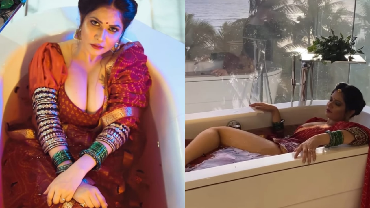 XXX, Gandii Baat actress Aabha Paul shares sexy reels posing in bathtub,  videos go viral