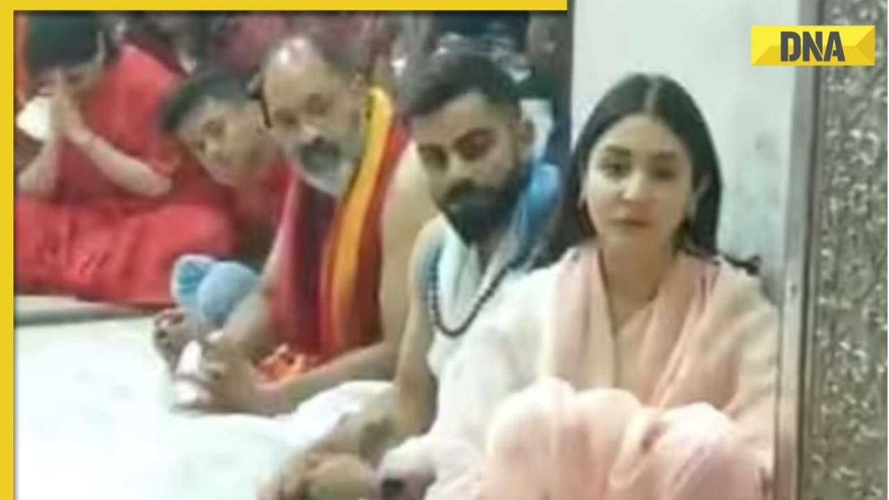 Viral video: Virat Kohli and Anushka Sharma visit Mahakaleshwar Jyotirlinga temple after 3rd Test vs Australia, watch