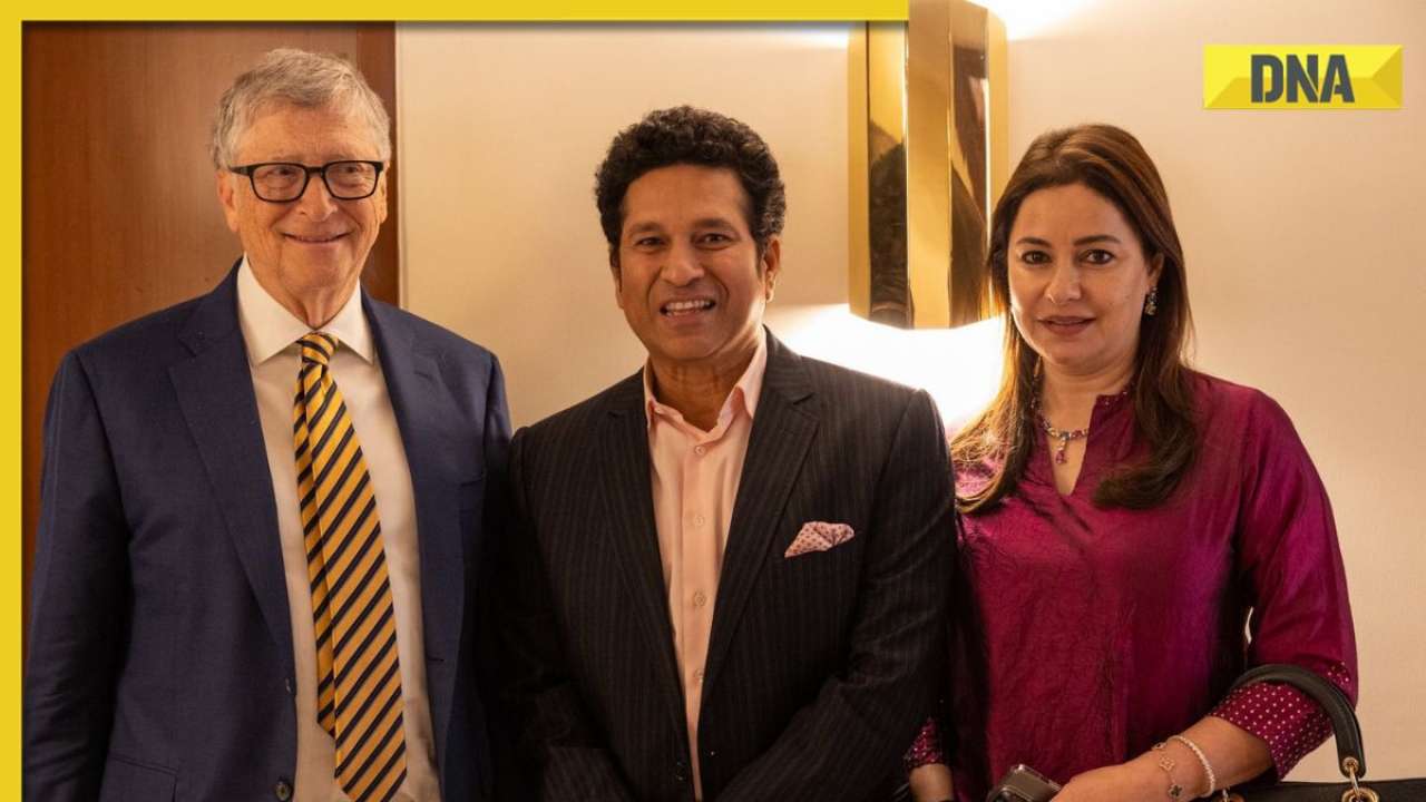 Sachin Tendulkar and his wife Anjali meet Bill Gates in Mumbai for this reason; details inside