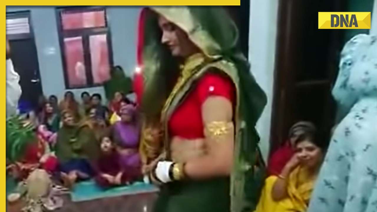 Hot Sexy Video Haryanvi Audio Sex - Viral video: Newly-wed girl 'jordar' dance performance on Haryanvi song  sets internet on fire, watch