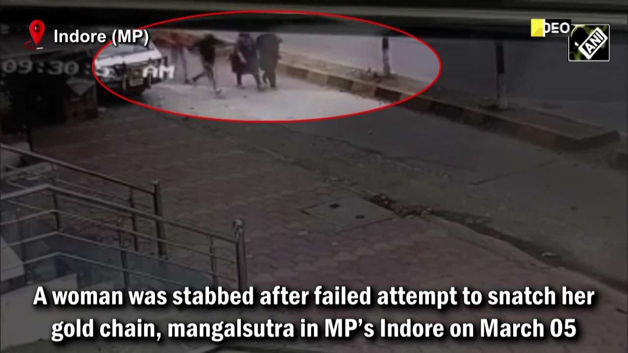 Mp Woman Stabbed After Failed Snatching Bid Held In Indore