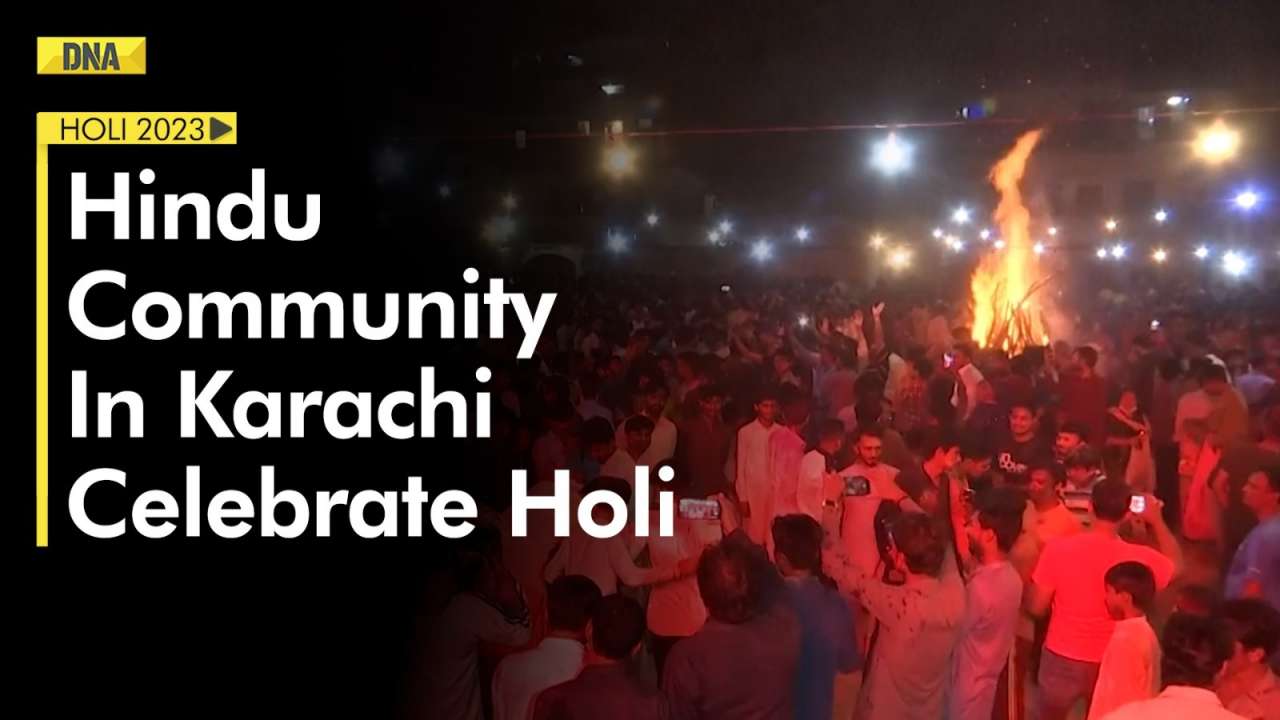Holi 2023: Hindu community celebrates 'festival of colours' Holi in Karachi, Pakistan | DNA India