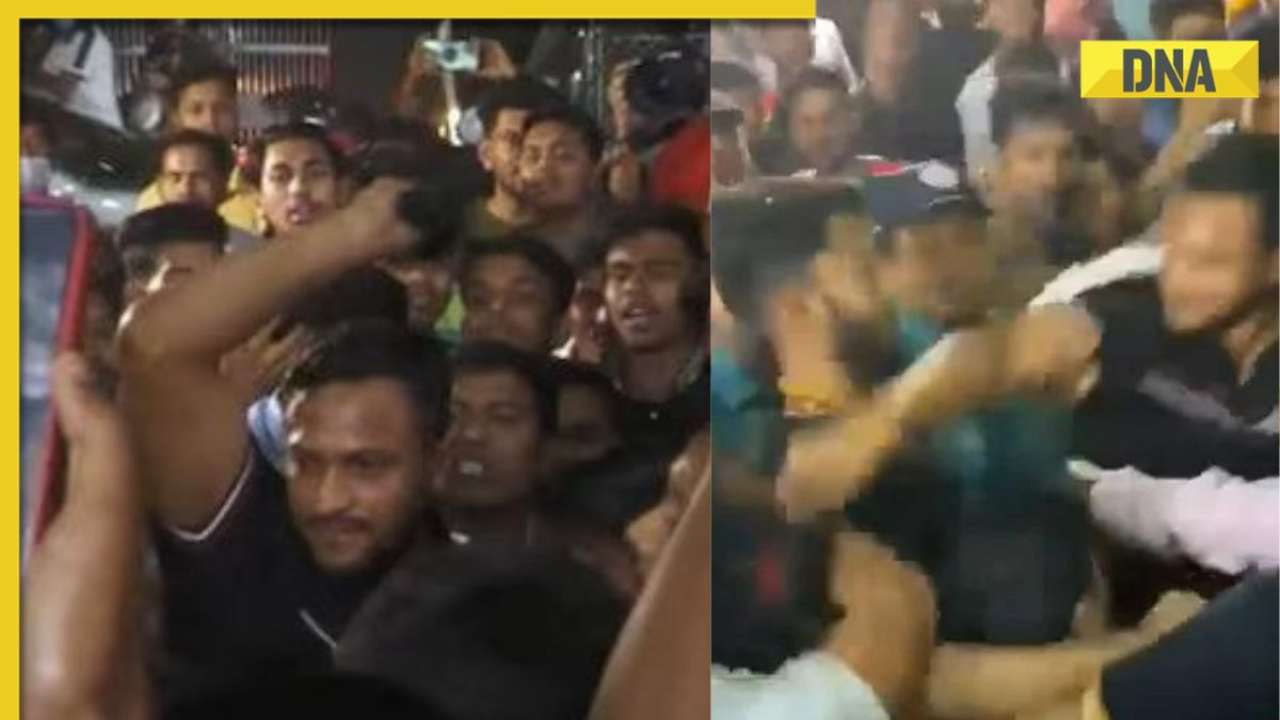 Watch: Shakib Al Hasan loses cool, beats fan ruthlessly with cap during promotional event