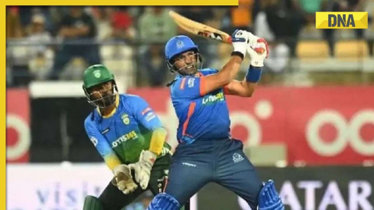 Watch: Robin Uthappa smashes Mohammad Hafeez for three sixes in an over during LLC match