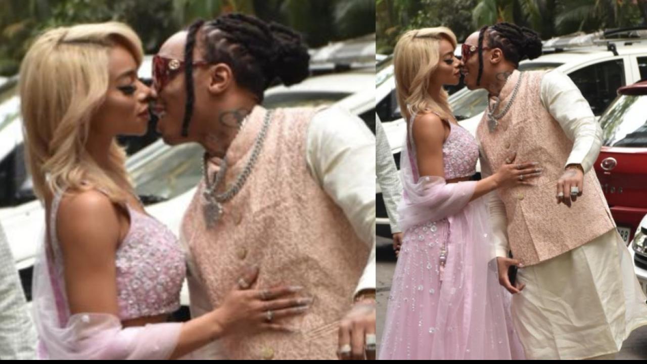 Rapper Rager Kiss Girlfriend In Front Of Paparazzi