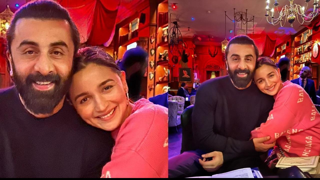 Alia Bhatt Ranbir Kapoor Cute Photo