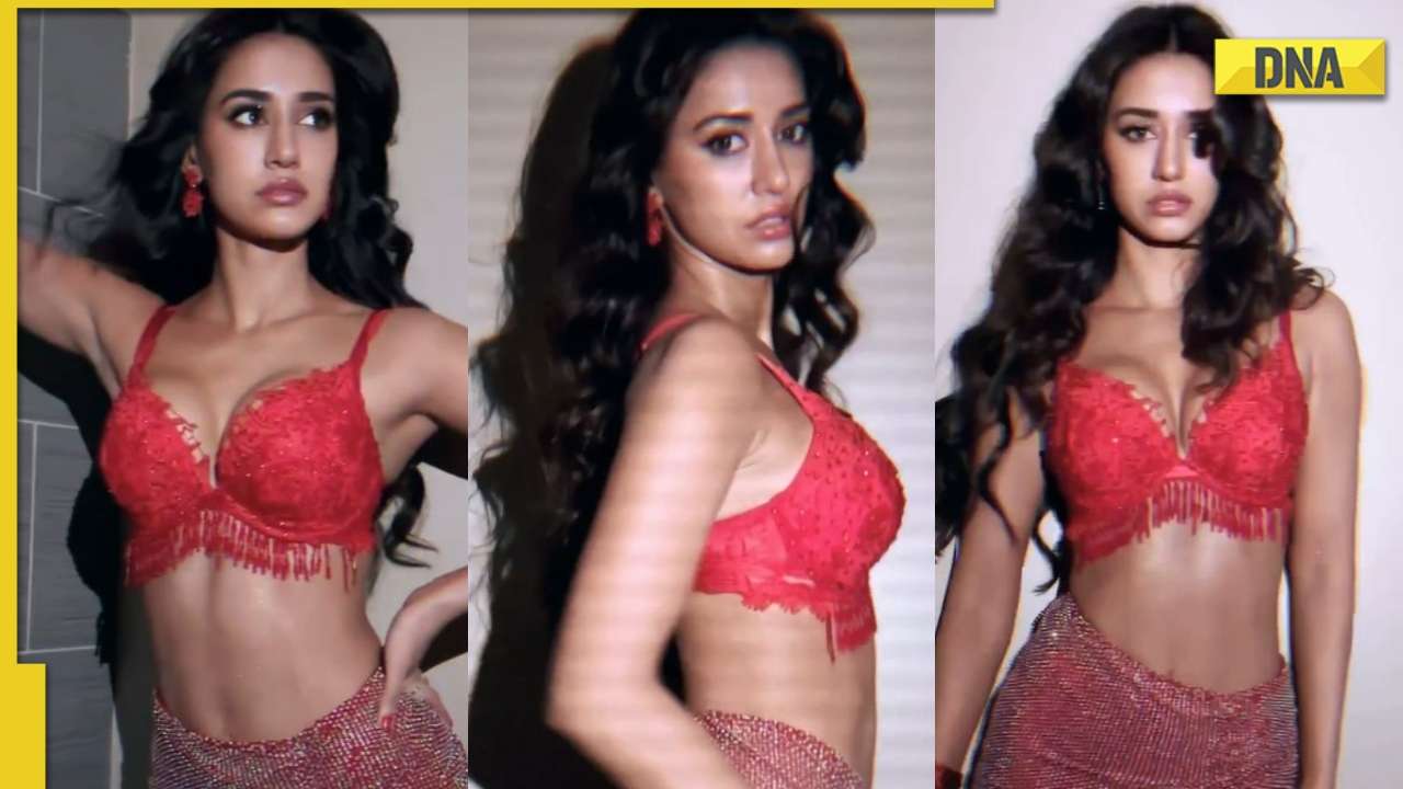 1280px x 720px - Viral video: Disha Patani sets the internet on fire in sexy red bralette  and sequinned skirt, watch