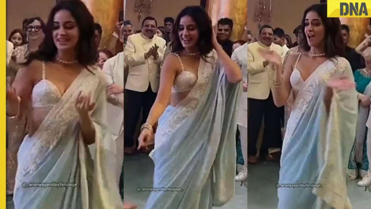 Ananya Sex - Video: Ananya Panday's dance on Saat Samundar Paar in sexy bralette and  saree goes viral, watch