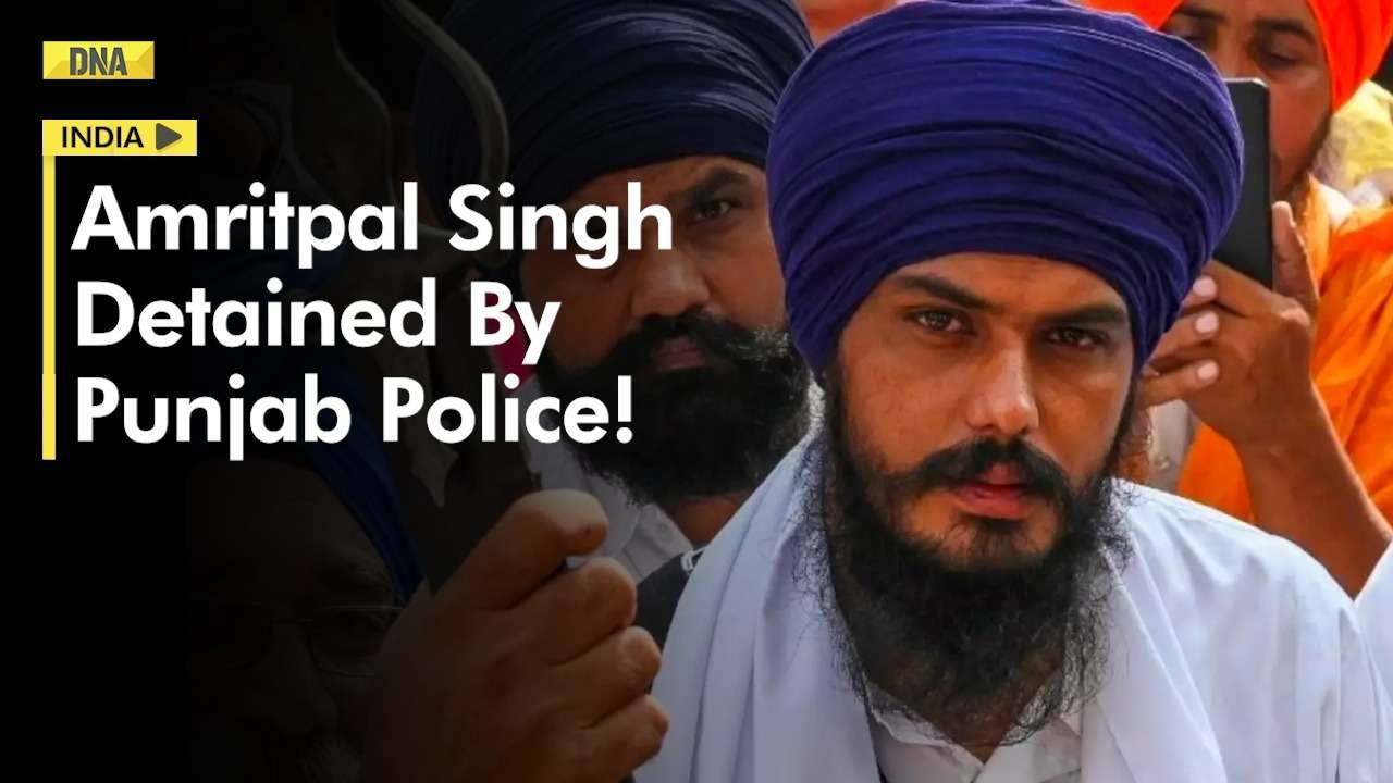 Khalistan supporter Amritpal Singh detained by Punjab police; Internet services suspended in Punjab