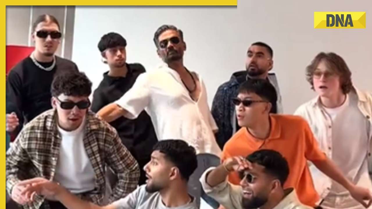Suniel Shetty and Norwegian dance group Quick Style groove to Aankhon Mein Base Ho Tum, video goes viral