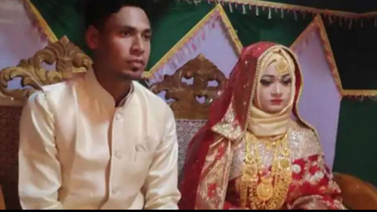 Mustafizur Rahman and Samia Parvin